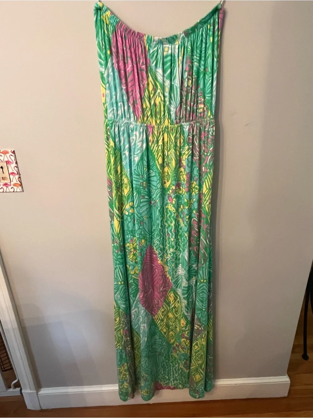 Lilly Pulitzer Strapless Maxi Dress-  Size L - Picture 8 of 12